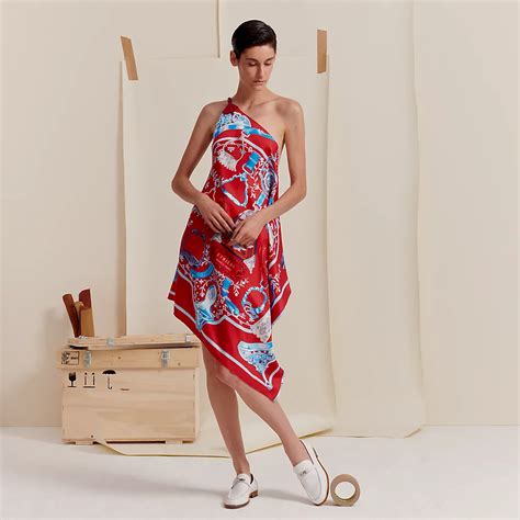 robe hermes en soie|hermes dresses robes.